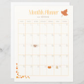 November Monthly Planner (Voorkant / Achterkant)