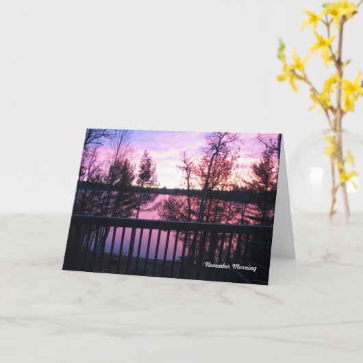 November Morning Kaart (Gele Bloem)