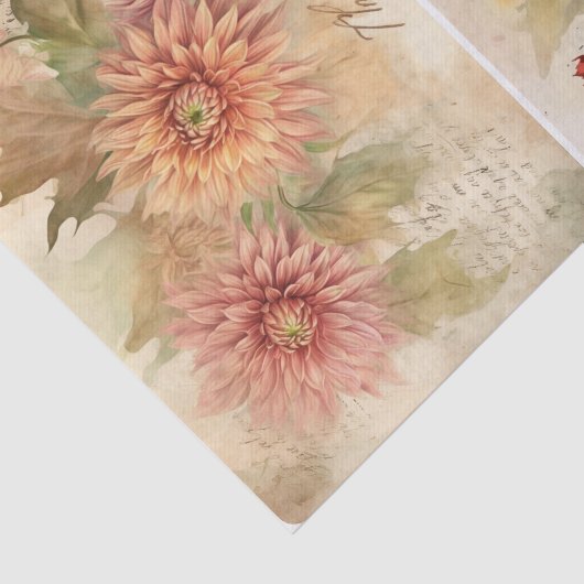 November Mums Tissuepapier (Detail)