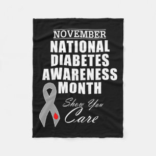 November Nationale Diabetes Maand Campagne Fleece Deken