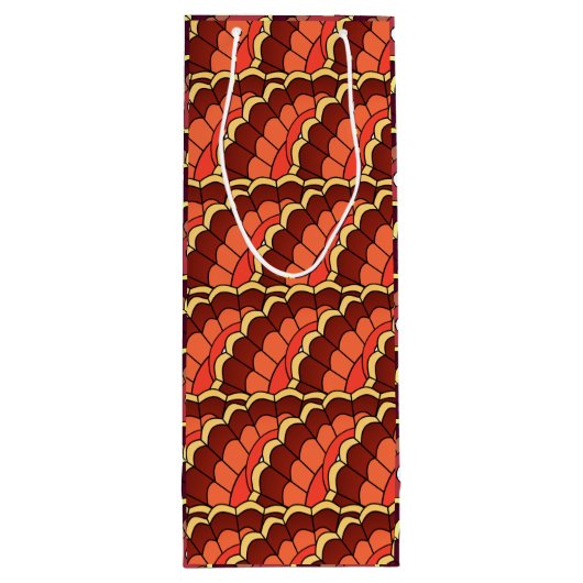 November-partij Thanksgiving Wijn Cadeautas (Achterkant)