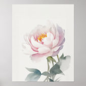 November Peony Birth Flower Poster (Voorkant)