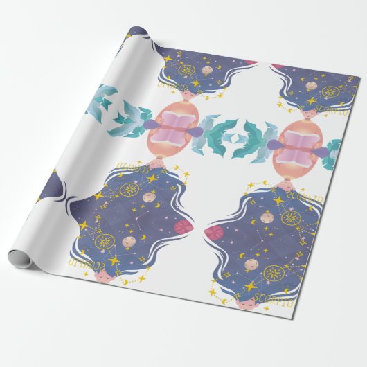 November Schorpioen Cadeaupapier (Uitgerold)