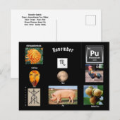 November Scorpio Verjaardagskaart Briefkaart (Voorkant / Achterkant)