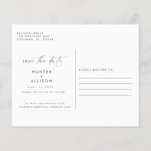 November sparen de Datum (Achterkant)