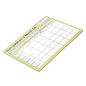 November Student Check in de wekelijkse Grade Prog Notitieblok (Schuin)