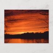 November Sunset Briefkaart (Voorkant)
