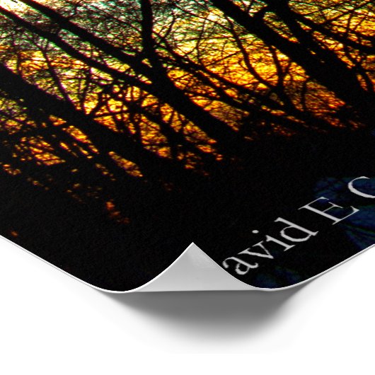 November Sunset van mijn Venster Poster (Hoek)