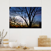 November Sunset van mijn Venster Poster (Keuken)