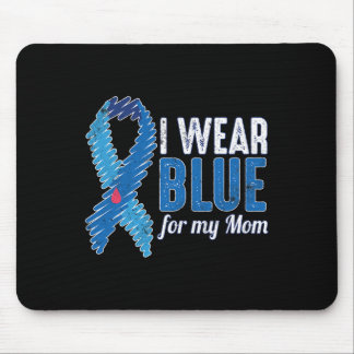 November T1D Bewustzijnslint Blauw voor Mam Diabet Muismat