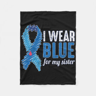 November T1D Bewustzijnslint Blauw voor Zuster Dia Fleece Deken