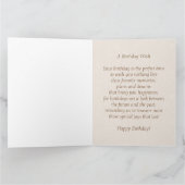 November Topaz Birthstone 8.5x11 Verjaardag Kaart (Binnen)