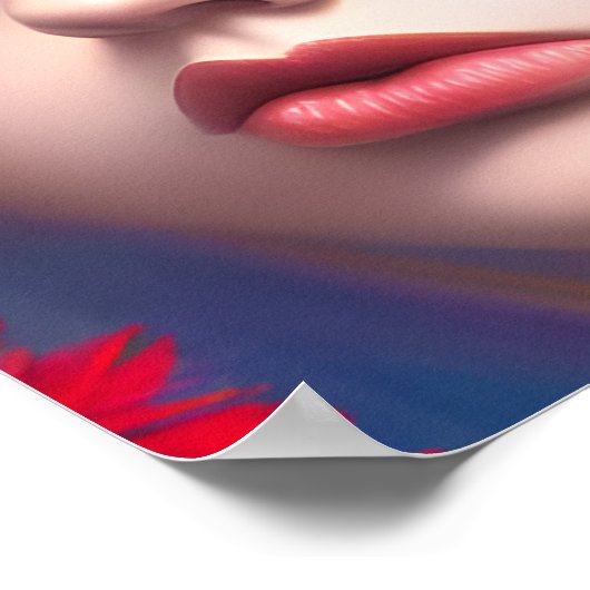 November Topaz Eyes Birthstone Butterfly Girl Poster (Hoek)