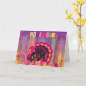 November Turkije Wenskaart Kaart (Gele Bloem)