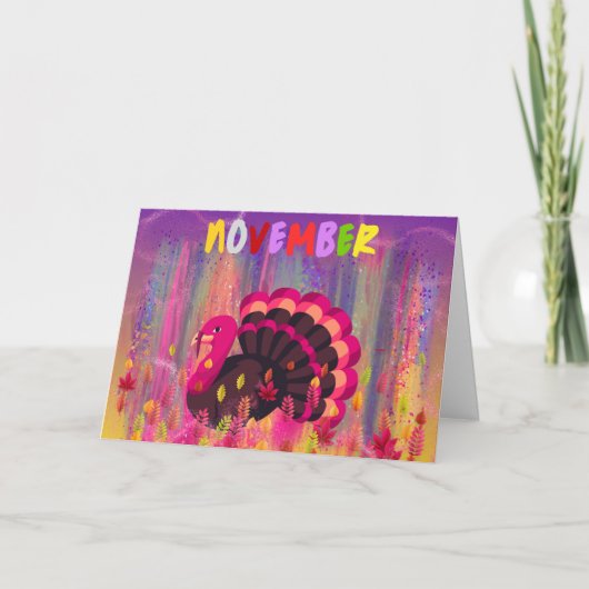 November Turkije Wenskaart Kaart (Voorkant)