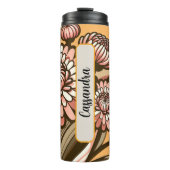 November Verjaardag Maand Chrysanthemum 16 oz Thermosbeker (Voorkant)