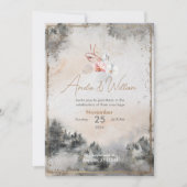 November Wedding Invitation Kaart (Voorkant)