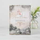 November Wedding Invitation Kaart (Staand voorkant)