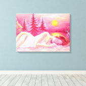 November zomer canvas afdruk (Insitu (Houten vloer))