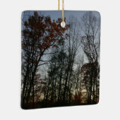 November zonsondergang keramisch ornament (Rechts)