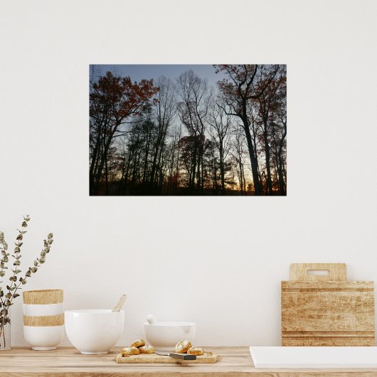 November zonsondergang poster (Keuken)