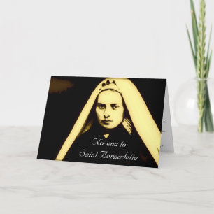 Novena aan Saint Bernadette Kaart