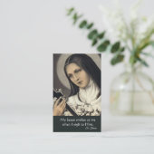 Novena Heilige Kaart van St. Therese de Kleine Blo Visitekaartje (Staand voorkant)
