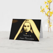 Novena naar Saint Bernadette Kaart (Gele Bloem)