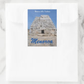 Noveta d'ES Tudons, Menorca Vierkante Sticker (Tas)