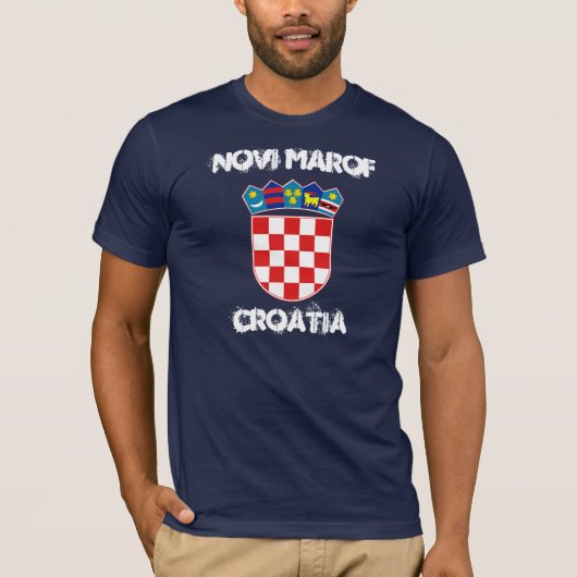 Novi Marof, Kroatië met wapenschild T-shirt (Voorkant)