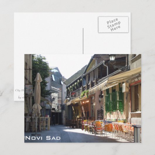 Novi Sad Briefkaart (Voorkant / Achterkant)