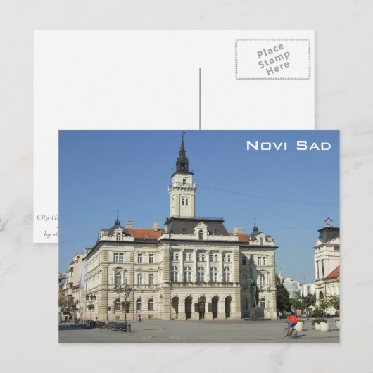 Novi Sad Briefkaart (Voorkant / Achterkant)