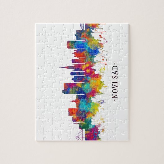 Novi Sad Servië Skyline Legpuzzel (Verticaal)