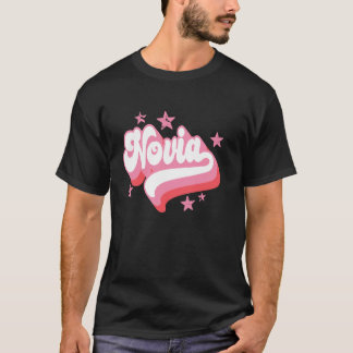 Novia Bruid Spaanse Latina Trouwen Retro Vrijgezel T-shirt