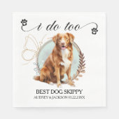 Novia Scotia Duck Tolling Retriever Trouwservet Servet (Voorkant)