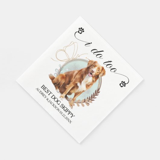 Novia Scotia Duck Tolling Retriever Trouwservet Servet (Hoek)