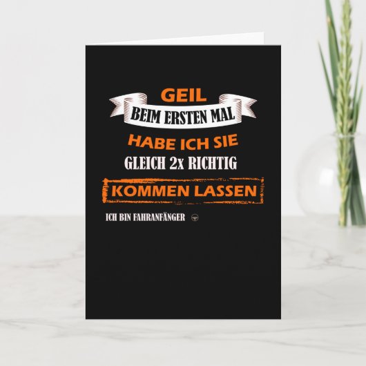 Novice Driver Test 18e verjaardag Kaart (Voorkant)