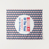 Novice honkbal 1e verjaardag wandkleed (Voorkant (horizontaal))