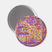 NOVINO Om Mantra - Acrylkunst met hoge energie Magneet (Voorkant / Achterkant)