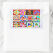 NOVINO ReikiHealing in KARUNA Reiki Symbolen Rechthoekige Sticker (Tas)