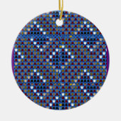 NOVINO Texture Pattern ontmoeten Greet Gifts doona Keramisch Ornament (Voorkant)