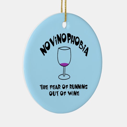 Novinofobie Leeg Glas Keramisch Ornament (Rechts)