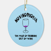 Novinofobie Leeg Glas Keramisch Ornament (Links)