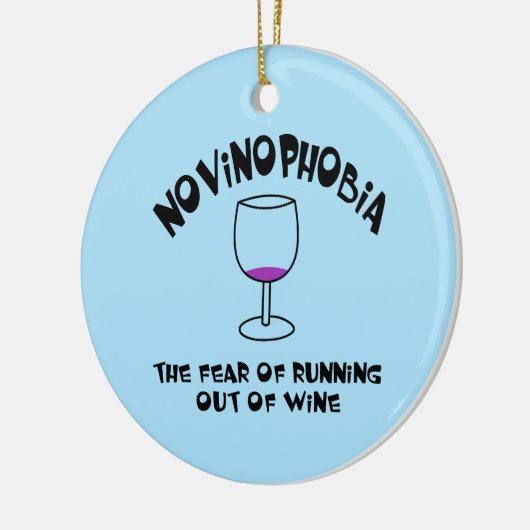 Novinofobie Leeg Glas Keramisch Ornament (Links)