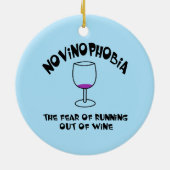 Novinofobie Leeg Glas Keramisch Ornament (Achterkant)