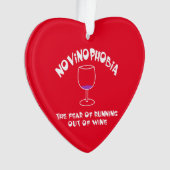 Novinofobie Leeg Glas Ornament (voorkant)