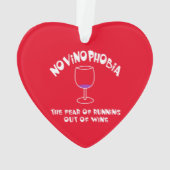 Novinofobie Leeg Glas Ornament (achterkant)