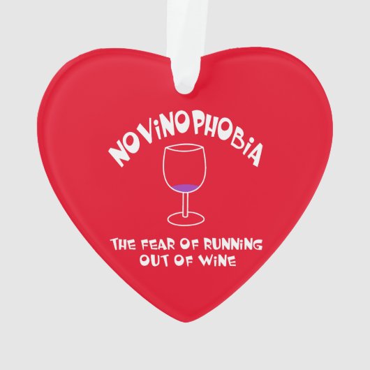 Novinofobie Leeg Glas Ornament (achterkant)