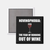 Novinofobie Wijn Magneet (Voorkant / Achterkant)