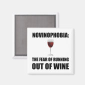 Novinofobie Wijn Magneet (Voorkant / Achterkant)